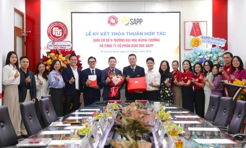 Lễ ký kết thỏa thuận hợp tác giữa Cơ sở II Trường ĐH Ngoại thương và CTCP Giáo dục SAPP
